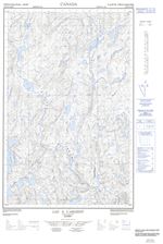022K12E - LAC A L'ARGENT - Topographic Map