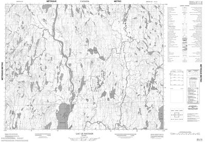 022L14 - LAC LE BAUSAIS - Topographic Map