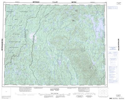 022M - LAC PLETIPI - Topographic Map
