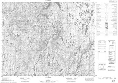 022M01 - LAC BRUE - Topographic Map