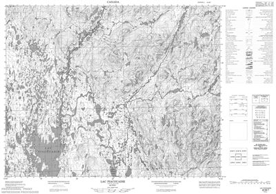 022M07 - LAC PIACOUADIE - Topographic Map