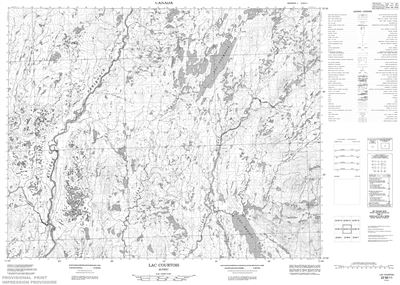 022M11 - LAC COURTOIS - Topographic Map