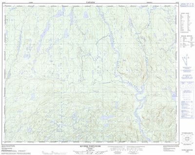 022N04 - RIVIERE TORTUEUSE - Topographic Map