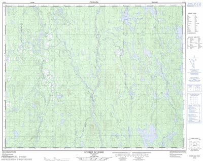 022N05 - RIVIERE DU HIBOU - Topographic Map