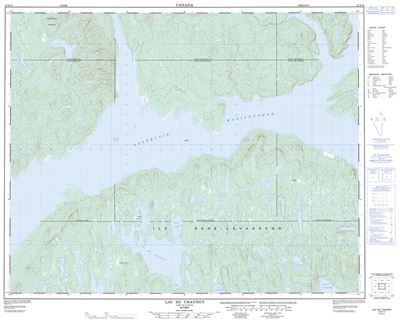 022N10 - LAC DU CHAUNOY - Topographic Map