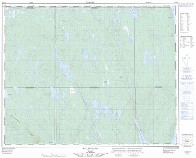 022N15 - LAC PECAUDY - Topographic Map