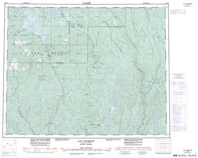 022O - LAC FOUQUET - Topographic Map