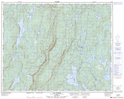 022O01 - LAC NIPISSIS - Topographic Map