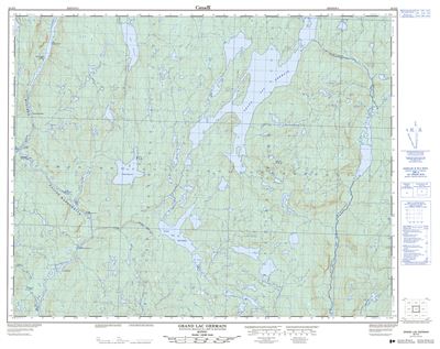 022O02 - GRAND LAC GERMAIN - Topographic Map
