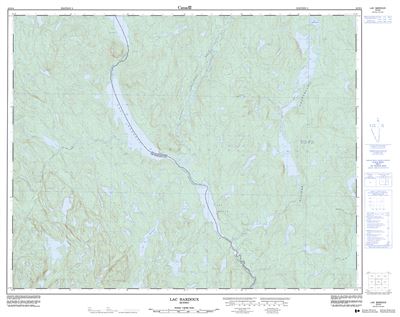 022O04 - LAC BARDOUX - Topographic Map