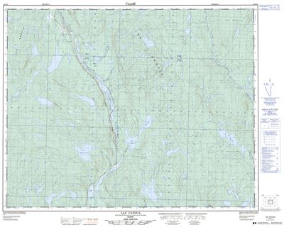 022O06 - LAC CATOUA - Topographic Map