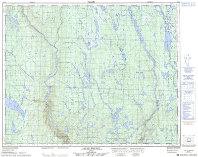 022O09 - LAC DU BROCHET - Topographic Map