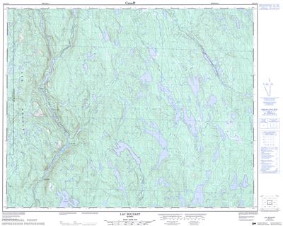 022O10 - LAC BOUDART - Topographic Map