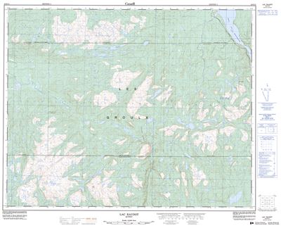 022O12 - LAC RAUDOT - Topographic Map