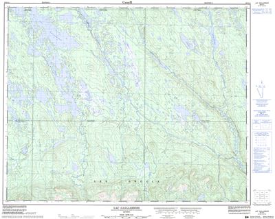 022O14 - LAC GAILLARBOIS - Topographic Map