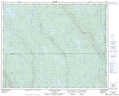 022O15 - RAPIDE DU DIABLE - Topographic Map