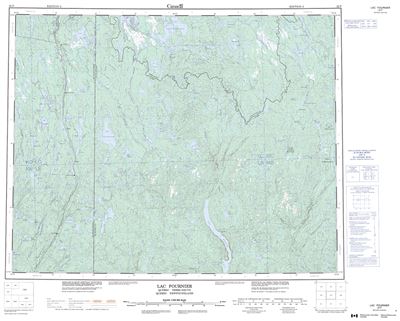 022P - LAC FOURNIER - Topographic Map