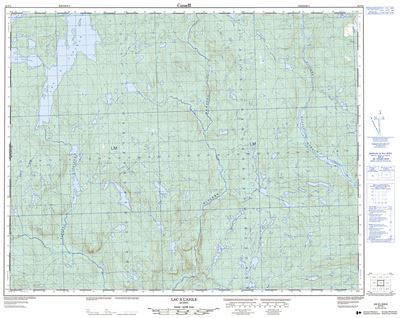 022P03 - LAC A L'AIGLE - Topographic Map