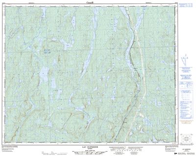 022P05 - LAC DUFRESNE - Topographic Map