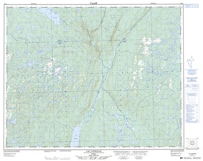 022P07 - LAC CATIGNAN - Topographic Map