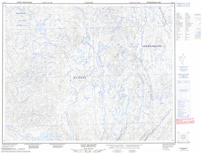 022P10 - LACS BELMONT - Topographic Map