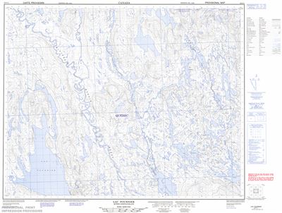 022P11 - LAC FOURNIER - Topographic Map