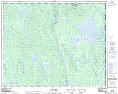 022P13 - LAC ERIC - Topographic Map