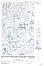 023A01W - PETIT LAC AUX SAUTERELLES - Topographic Map