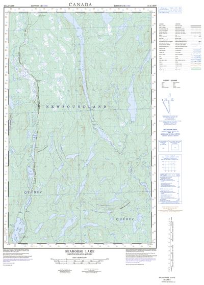 023A04E - SEAHORSE LAKE - Topographic Map