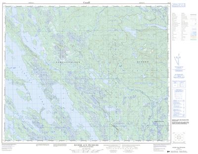023A09 - RIVIERE AUX PECHEURS - Topographic Map