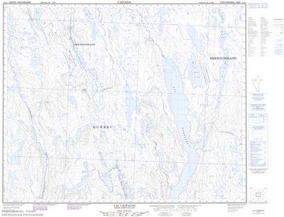 023B01 - LAC CAOPACHO - Topographic Map