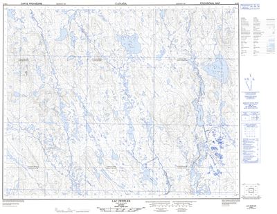 023B05 - LAC PEPPLER - Topographic Map