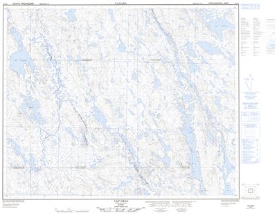 023B06 - LAC GRAS - Topographic Map