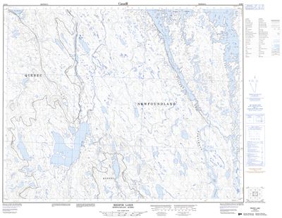 023B08 - REDFIR LAKE - Topographic Map
