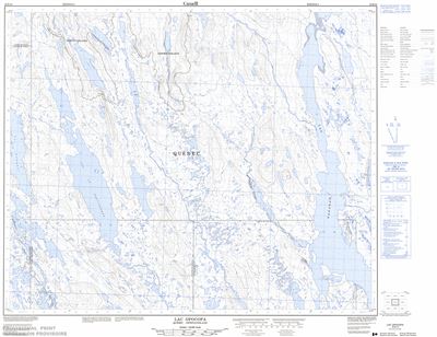 023B10 - LAC OPOCOPA - Topographic Map