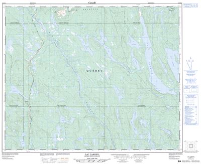 023B11 - LAC CARHEIL - Topographic Map