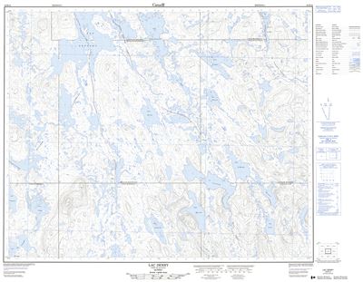 023B12 - LAC DERBY - Topographic Map