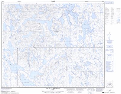 023B13 - LAC DE LA BOUTEILLE - Topographic Map