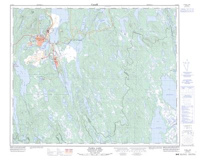 023B15 - FLORA LAKE - Topographic Map