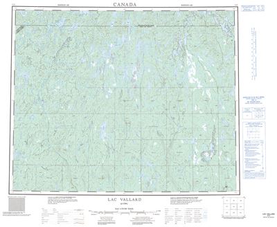 023C - LAC VALLARD - Topographic Map