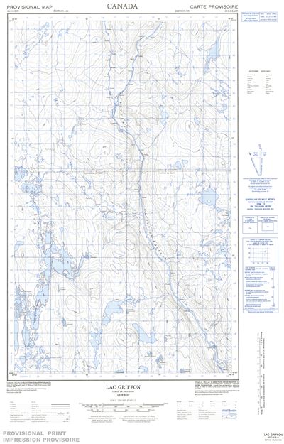 023C02E - LAC GRIFFON - Topographic Map
