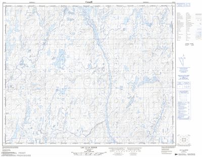 023C05 - LAC A LA NEIGE - Topographic Map