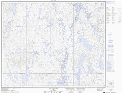 023C08 - LAC GEORGET - Topographic Map