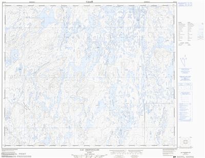 023C11 - LAC DESPINOLLES - Topographic Map