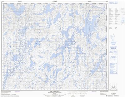 023C13 - LAC DESILETS - Topographic Map