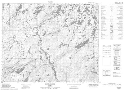 023D01 - LAC DAGUILHE - Topographic Map