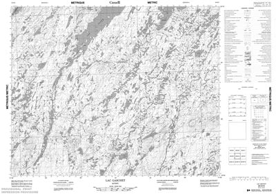 023D03 - LAC GASCHET - Topographic Map