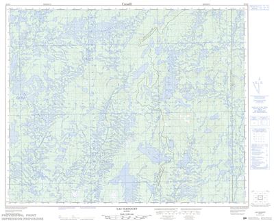 023D09 - LAC DAHOUET - Topographic Map