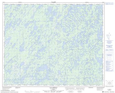 023D10 - LAC BREHAT - Topographic Map