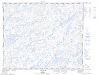 023D12 - LAC LERAN - Topographic Map